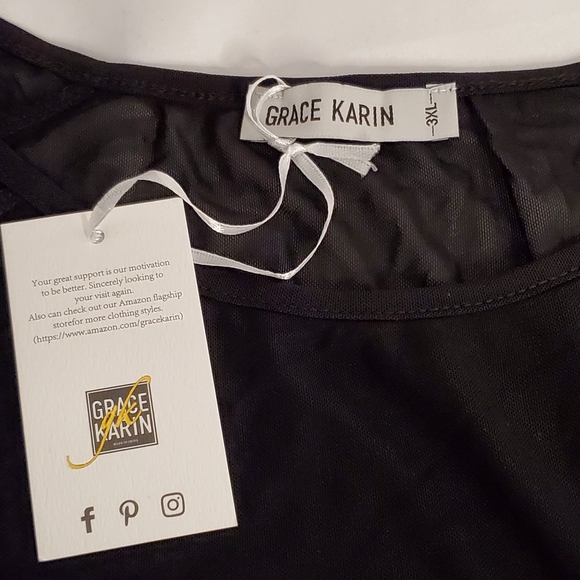 Grace Karin Long Sleeve Sheer Top - Picture 8 of 11